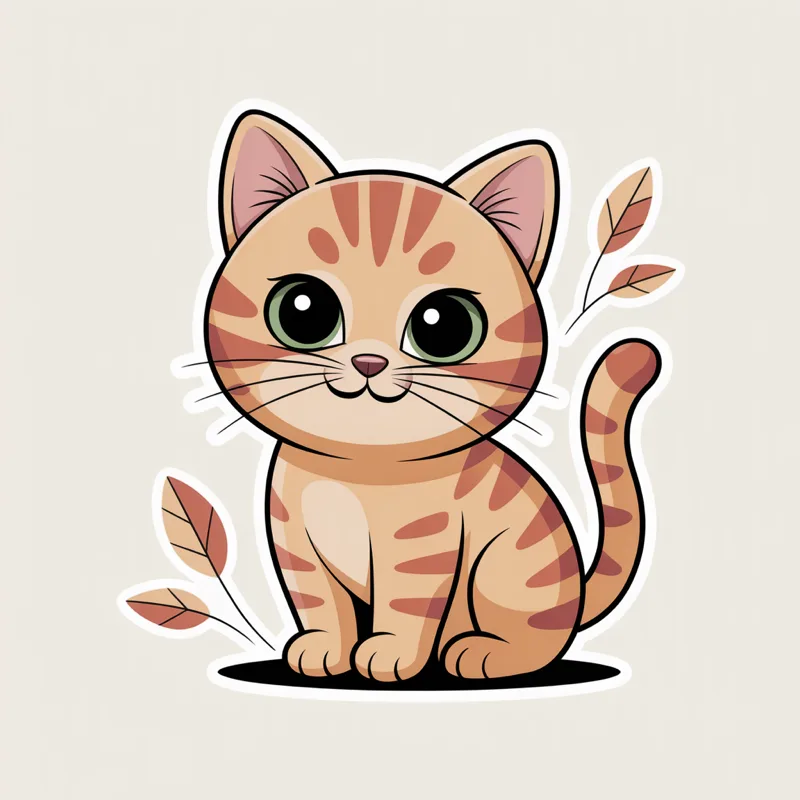 Example cat t-shirt design made with SizzlePop AI