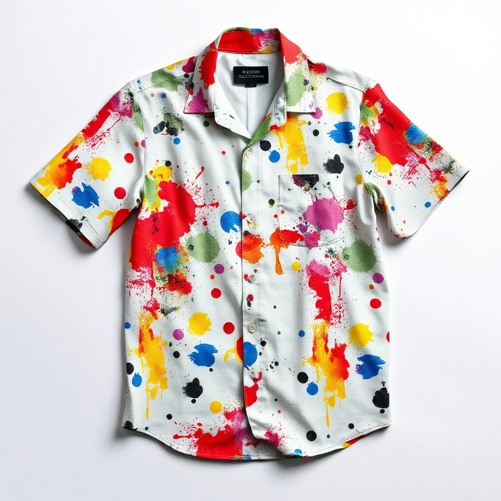 Splatter shirt — AI merch design