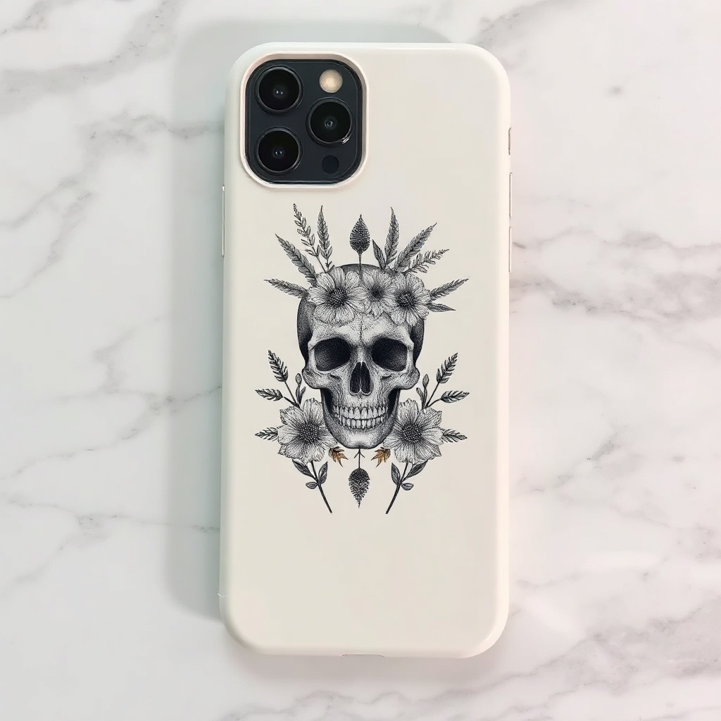 Skull case — AI merch design